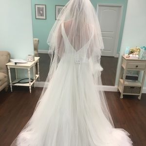 Never Worn Cathedral Veil with Rhinestones
